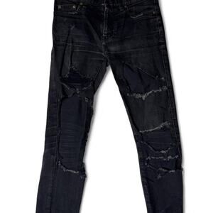 Archive Saint Laurent Paris D02 M/SK-LW Destroyed Jeans Size 29”